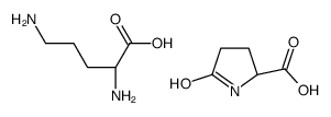 5-oxo-L-proline, compound with DL-ornithine (1:1)结构式