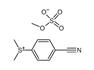 (4-cyanophenyl)dimethylsulfonium methyl sulfate Structure