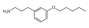 3-(3-(pentyloxy)phenyl)propan-1-amine结构式