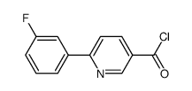 6-(3-fluorophenyl)-3-pyridinecarbonyl chloride Structure