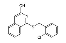 1-(2-chlorobenzylsulfanyl)isoquinolin-3-ol结构式