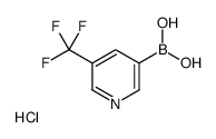 [5-(trifluoromethyl)pyridin-3-yl]boronic acid,hydrochloride Structure