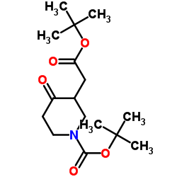 tert-Butyl 3-(2-(tert-butoxy)-2-oxoethyl)-4-oxopiperidine-1-carboxylate picture