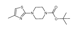 tert-butyl 4-(4-methyl-1,3-thiazol-2-yl)-1-piperazinecarboxylate结构式