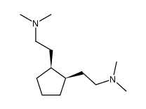 cis-1.2-Bis-[2-dimethylamino-ethyl]-cyclopentan结构式