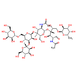 Oligomannose-3-Fuc (1-6) (Man-3-Fuc) Structure
