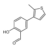 2-hydroxy-5-(2-methylthiophen-3-yl)benzaldehyde Structure