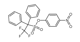 4-nitrophenyl 2,2,2-trifluoro-1,1-diphenylethanesulfonate结构式