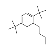 1,4-di-tert-butyl-5-butyl-1,3-cyclohexadiene Structure