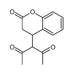 3-(2-oxo-3,4-dihydrochromen-4-yl)pentane-2,4-dione Structure