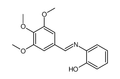 2-[(3,4,5-trimethoxyphenyl)methylideneamino]phenol Structure