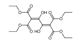 2,3-Dihydroxy-1,3-butadien-1,1,4,4-tetracarbonsaeuretetraethylester结构式