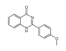 2-(4-methoxyphenyl)-1H-quinazolin-4-one结构式