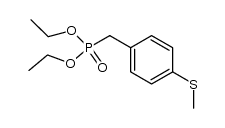 diethyl 4-(methylmercapto)benzyl phosphonate结构式