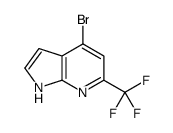 4-bromo-6-(trifluoromethyl)-1H-pyrrolo[2,3-b]pyridine Structure