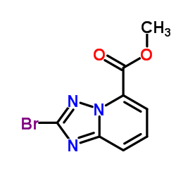 Methyl 2-bromo[1,2,4]triazolo[1,5-a]pyridine-5-carboxylate结构式