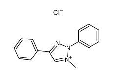 1-Methyl-2,4-diphenyl-1,2,3-triazolium-chlorid结构式