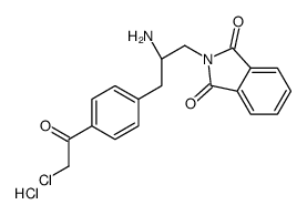 (S)-2-(2-amino-3-(4-(2-chloroacetyl)phenyl)propyl)isoindoline-1,3-dione (Hydrochloride)结构式