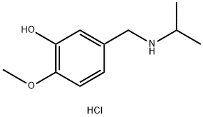 2-methoxy-5-{[(propan-2-yl)amino]methyl}phenol hydrochloride Structure