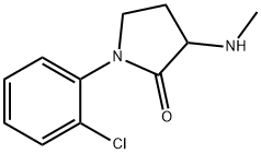 1-(2-chlorophenyl)-3-(methylamino)pyrrolidin-2-one Structure