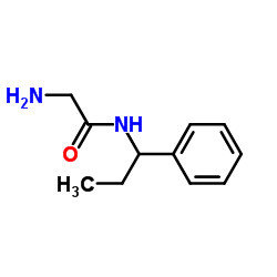 N-(1-Phenylpropyl)glycinamide结构式