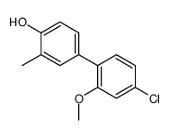 4-(4-chloro-2-methoxyphenyl)-2-methylphenol Structure