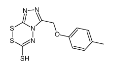 6-[(4-methylphenoxy)methyl]-4H-[1,2,4]triazolo[3,4-c][1,2,4,5]dithiadiazine-3-thione结构式