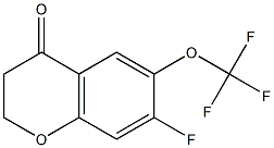 7-FLUORO-6-(TRIFLUOROMETHOXY)CHROMAN-4-ONE Structure