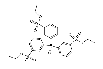 tris (3-ethyl phenyl sulfonate) phosphine oxide Structure