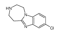 8-CHLORO-2,3,4,5-TETRAHYDRO-1H-BENZO[4,5]IMIDAZO[1,2-D][1,4]DIAZEPINE Structure