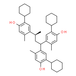 4-[(2S)-4,4-bis(5-cyclohexyl-4-hydroxy-2-methyl-phenyl)butan-2-yl]-2-cyclohexyl-5-methyl-phenol Structure