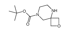 2-Methyl-2-propanyl 2-oxa-5,8-diazaspiro[3.5]nonane-8-carboxylate Structure