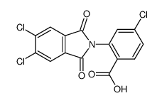 4-chloro-2-(5,6-dichloro-1,3-dioxo-1,3-dihydro-2H-isoindol-2-yl)benzoic acid Structure