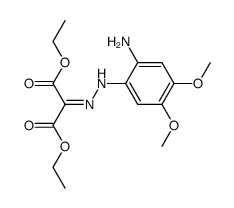 diethyl 2-(2-(2-amino-4,5-dimethoxyphenyl)hydrazono)malonate结构式