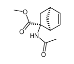 (1RS,2RS,4RS)-methyl 2-acetylamino-bicyclo[2.2.1]hept-5-ene-2-carboxylate Structure