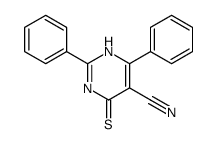 2,6-diphenyl-4-sulfanylidene-1H-pyrimidine-5-carbonitrile结构式