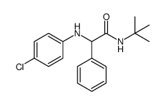 N-(tert-butyl)-2-((4-chlorophenyl)amino)-2-phenylacetamide结构式