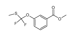 methyl 3-(difluoro(methylthio)methoxy)benzoate结构式