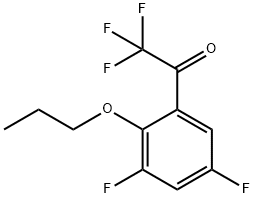 1-(3,5-difluoro-2-propoxyphenyl)-2,2,2-trifluoroethanone structure