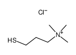 Trimethyl-3-mercaptopropylammoniumchlorid Structure