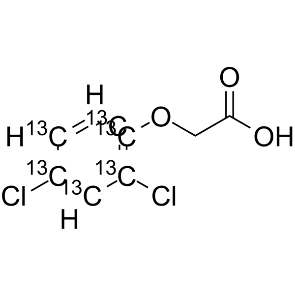 2,4-D-13C6 Structure