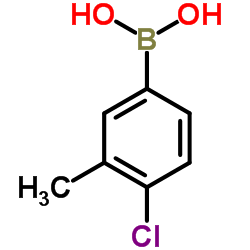 (4-Chloro-3-methylphenyl)boronic acid Structure