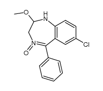 7-chloro-2-methoxy-5-phenyl-3H-1,4-benzodiazepine 4-oxide Structure