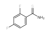 2,4-Difluorobenzene-1-carbothioamide Structure