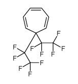 7,7-Bis(pentafluoroethyl)-1,3,5-cycloheptatriene结构式