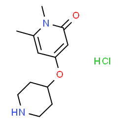 1,6-Dimethyl-4-(4-piperidinyloxy)-2(1H)-pyridinone hydrochloride (1:1) picture