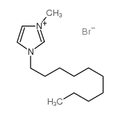 1-癸基-3-甲基咪唑溴盐结构式