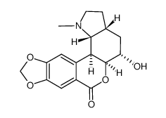 4,12β-Dihydro-5α-hydroxy-1-methyl-9,10-(methylenebisoxy)lycorenan-7-one结构式