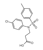 N-(4-chloro-phenyl)-N-(toluene-4-sulfonyl)-β-alanine Structure