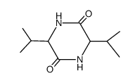 3,6-diisopropyl-piperazine-2,5-dione Structure